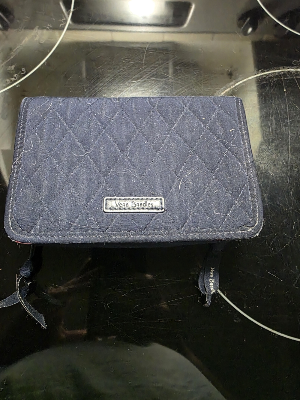 Vera Bradley Quilted Wallet - Navy